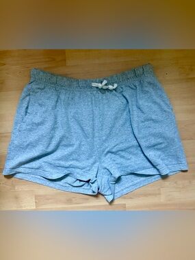 Women's Heather Gray Lounge Pajama Shorts with Drawstring